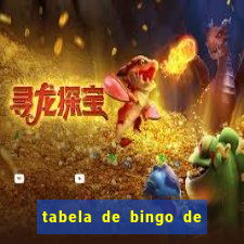 tabela de bingo de 1 a 100